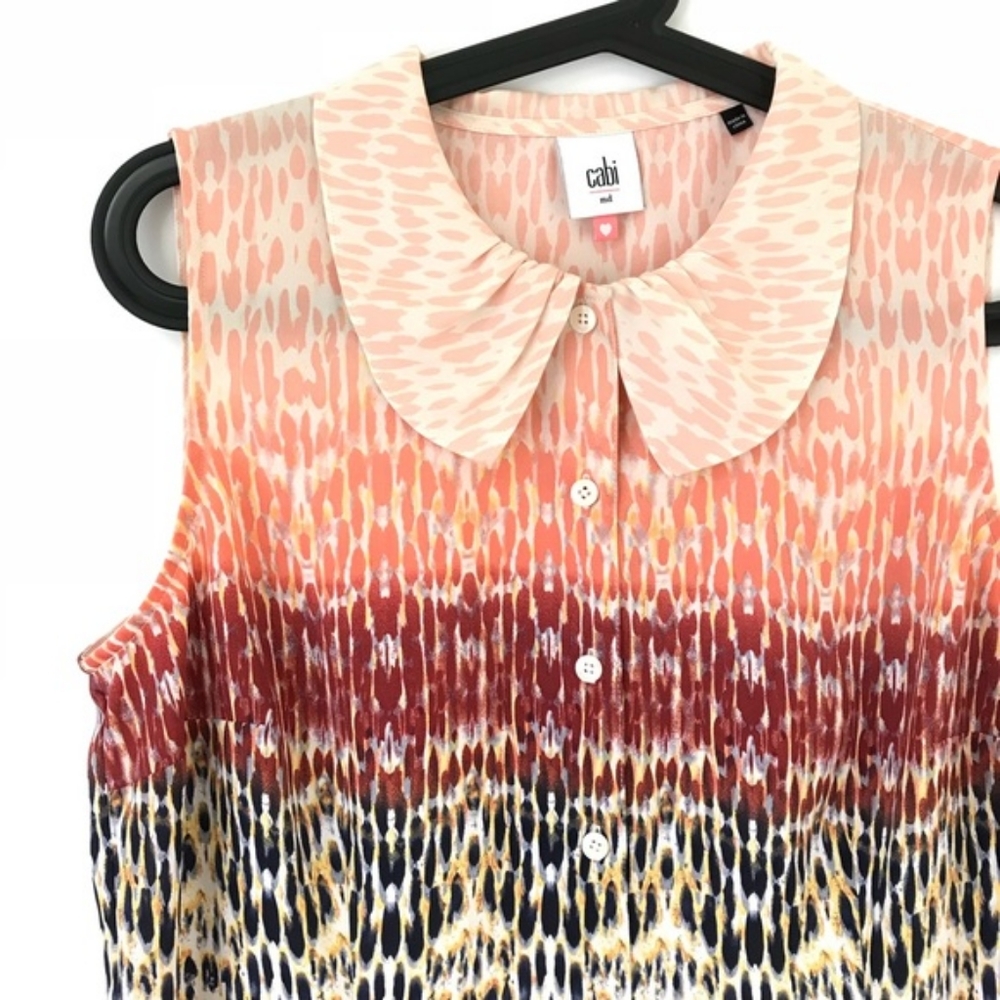 CAbi Love Sleeveless Popover Blouse Medium Style # 3078